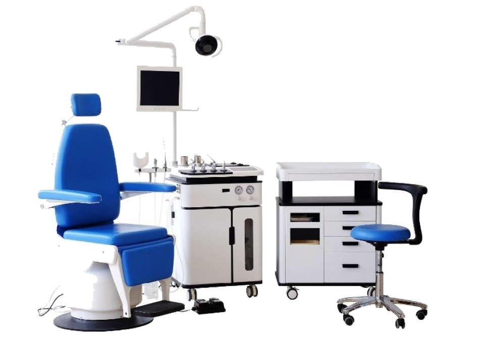 Unit laryngologiczny cały zestaw – unit+ fotel + moduł instrumentarium